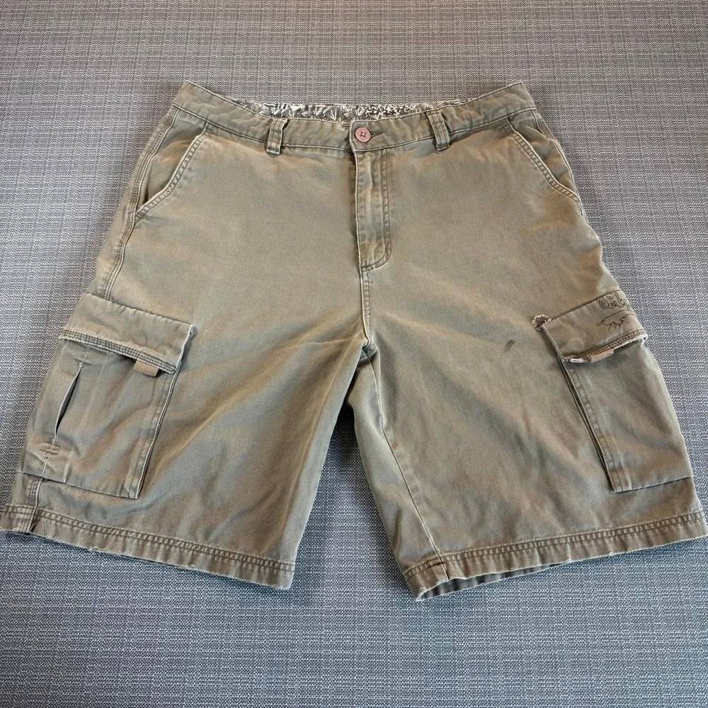 Y2K Quicksilver Tan Cargo Shorts Men's Size 36